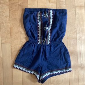 Strapless Romper